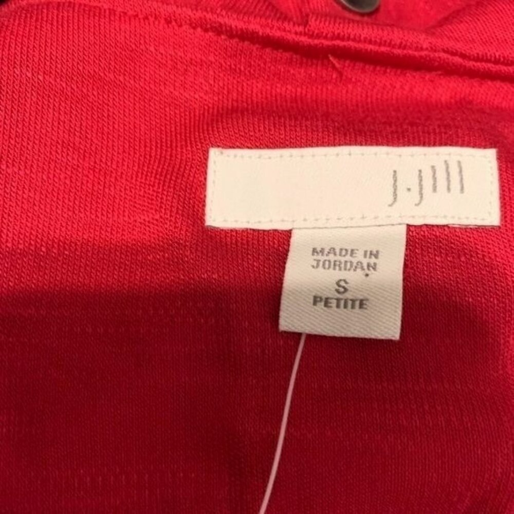 J. Jill Women’s Small Petite Shift Sangria Dress Red Minimalist Quiet Luxury - Picture 10 of 12